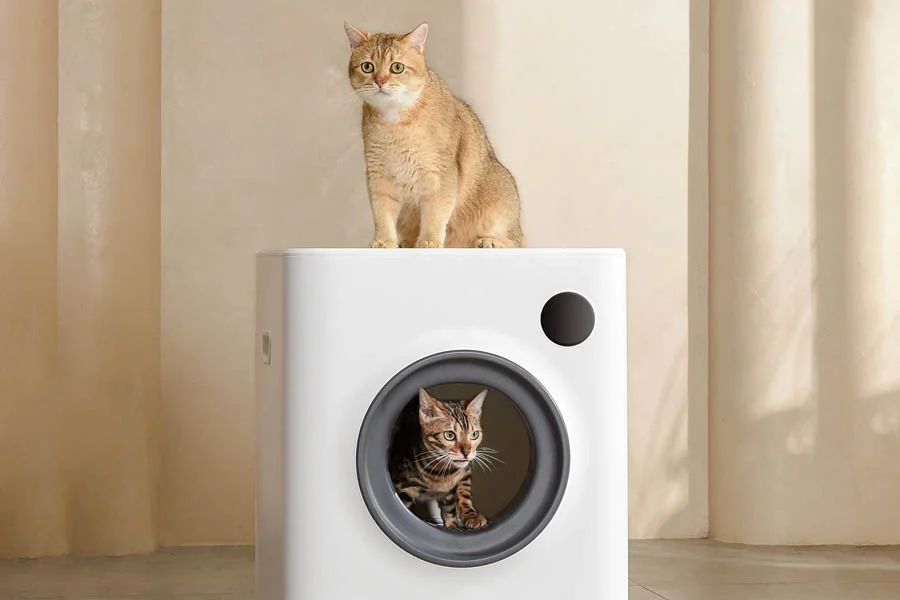 rotating litter box